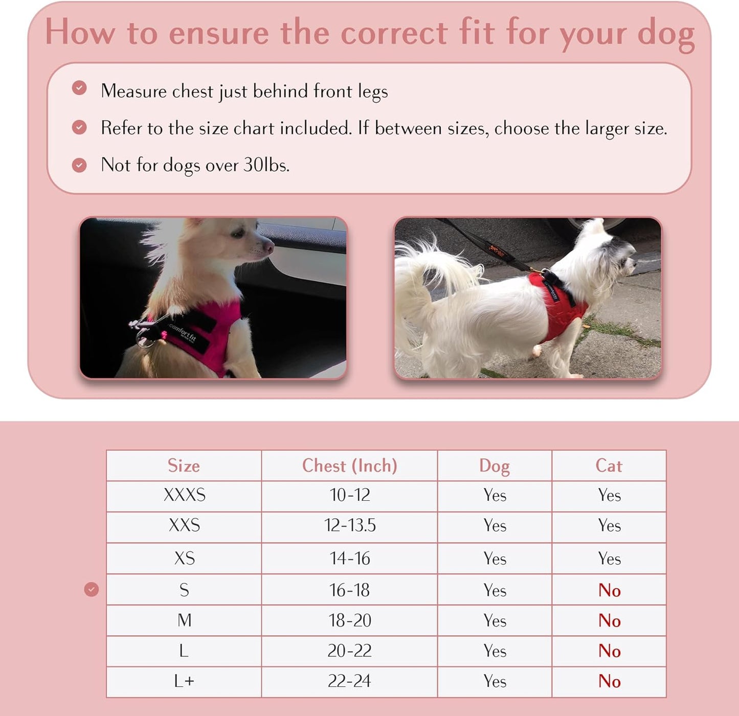 Comfort Fit Dog Harness - Comfortable Puppy Harness & Dog Vest: Adjustable, Soft Padded for Small, Medium Dogs - Easy to Put-On Dog Harness Medium Sized Dog