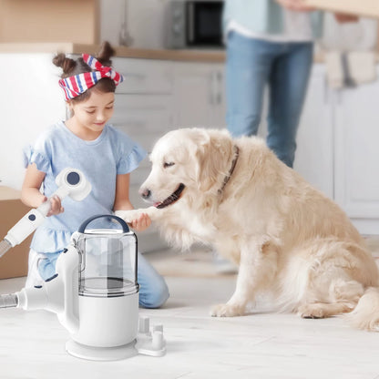 Pet Grooming Kit and Vacuum Electric Trimmer Grooming Tools Dog Grooming Kit Pet Hair Vacuum Set Pet Grooming Vacuum