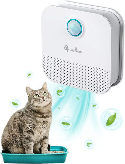 Cat Litter Deodorizer, Rechargeable 4000Mah Odor Eliminator Cat Litter Box, Dust-Free, 14-Day Battery Life, No Consumables
