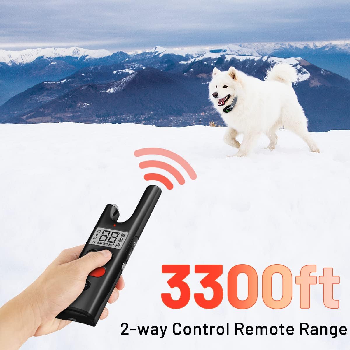 Dog Training Collar with Remote 3300Ft Range Waterproof Rechargeable Electric Collar for Small Medium Large Dogs