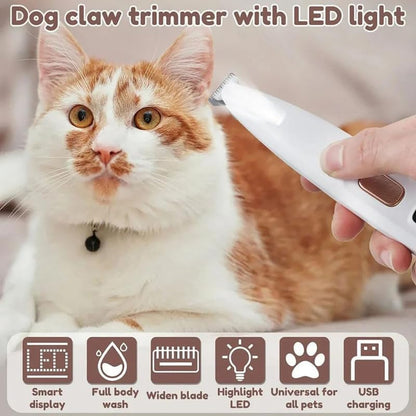 Pet Micro Trimmer,2024 New Low Noise Cordless Dog Paw Trimmer, Rechargeable Pet Hair Trimmer for Grooming, Multifunctional Pet Hair Clippers