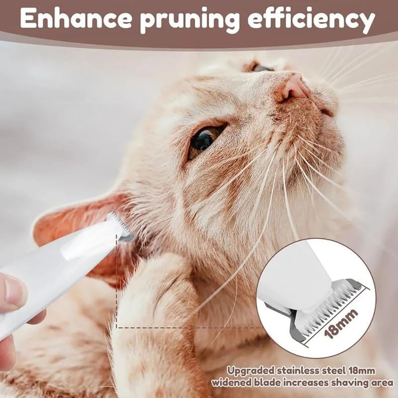 Pet Micro Trimmer,2024 New Low Noise Cordless Dog Paw Trimmer, Rechargeable Pet Hair Trimmer for Grooming, Multifunctional Pet Hair Clippers