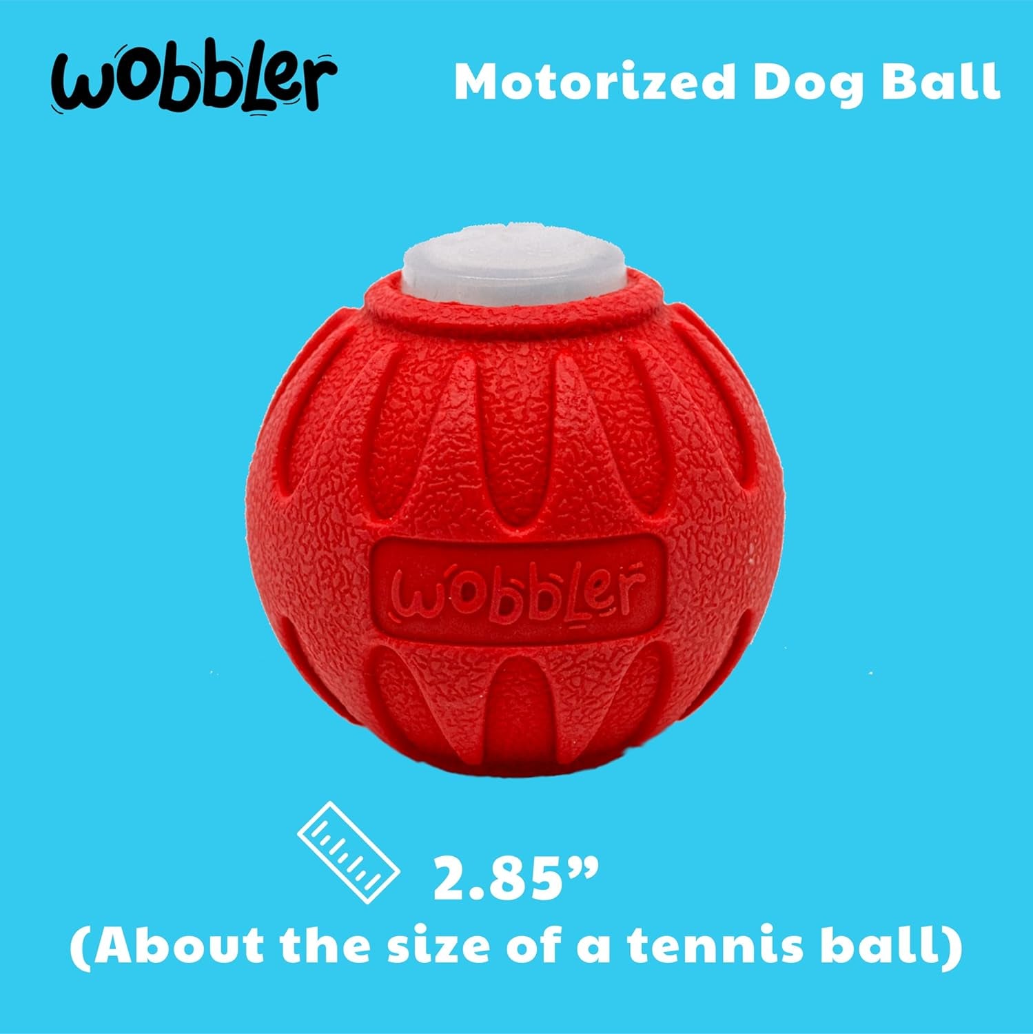 Wobbler Interactive Dog Toy - Rolls across the Floor, Bounces, Vibrates - Active Rolling Ball and Boredom Buster for Medium to Large Dogs