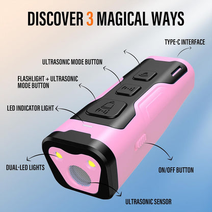 Dog Bark Deterrent Devices for Own or Neighbor'S Dog Ultrasonic Dog Training Device Safe & Effective Portable anti Barking Device for Dogs Indoor Outdoor Use Pink
