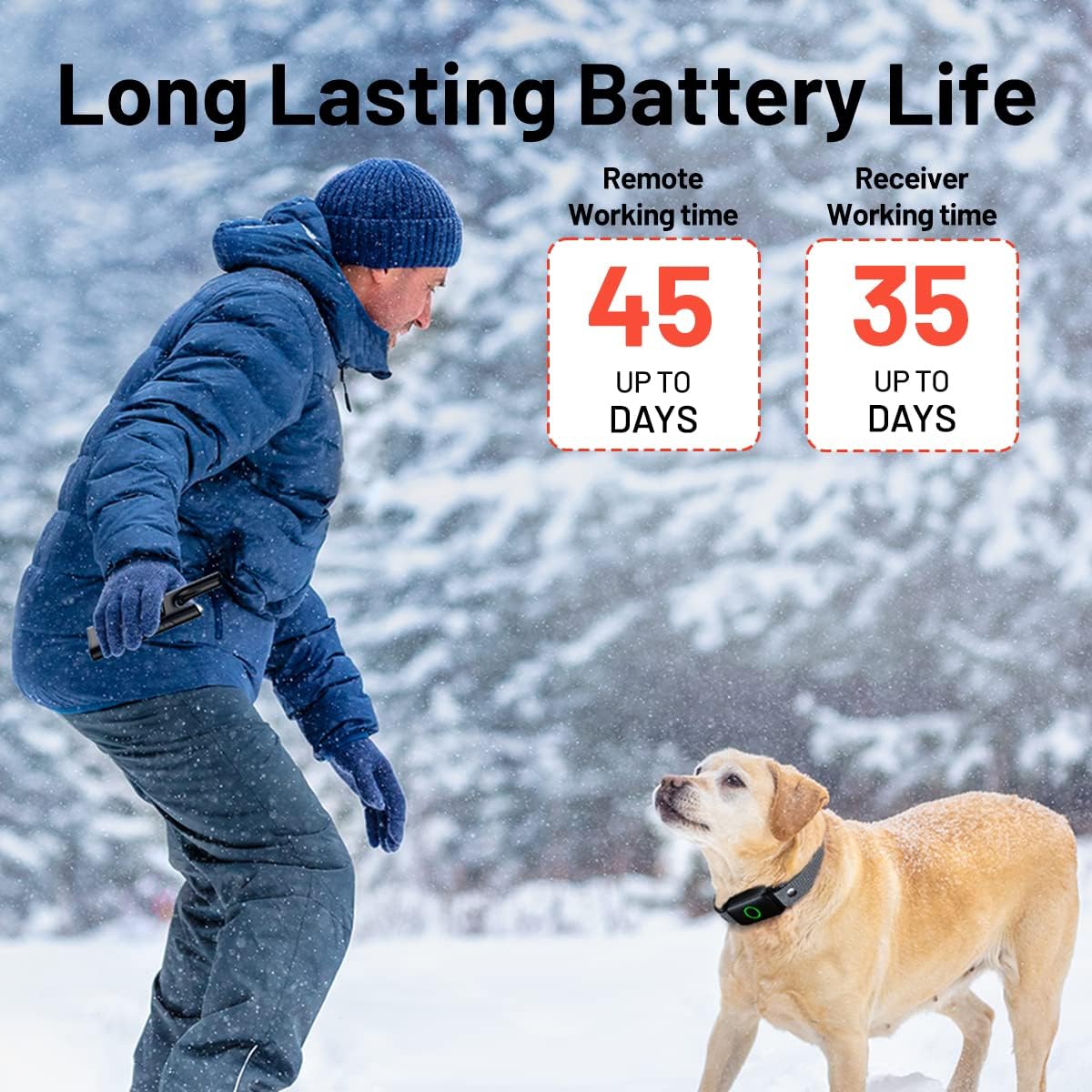 Dog Training Collar with Remote 3300Ft Range Waterproof Rechargeable Electric Collar for Small Medium Large Dogs