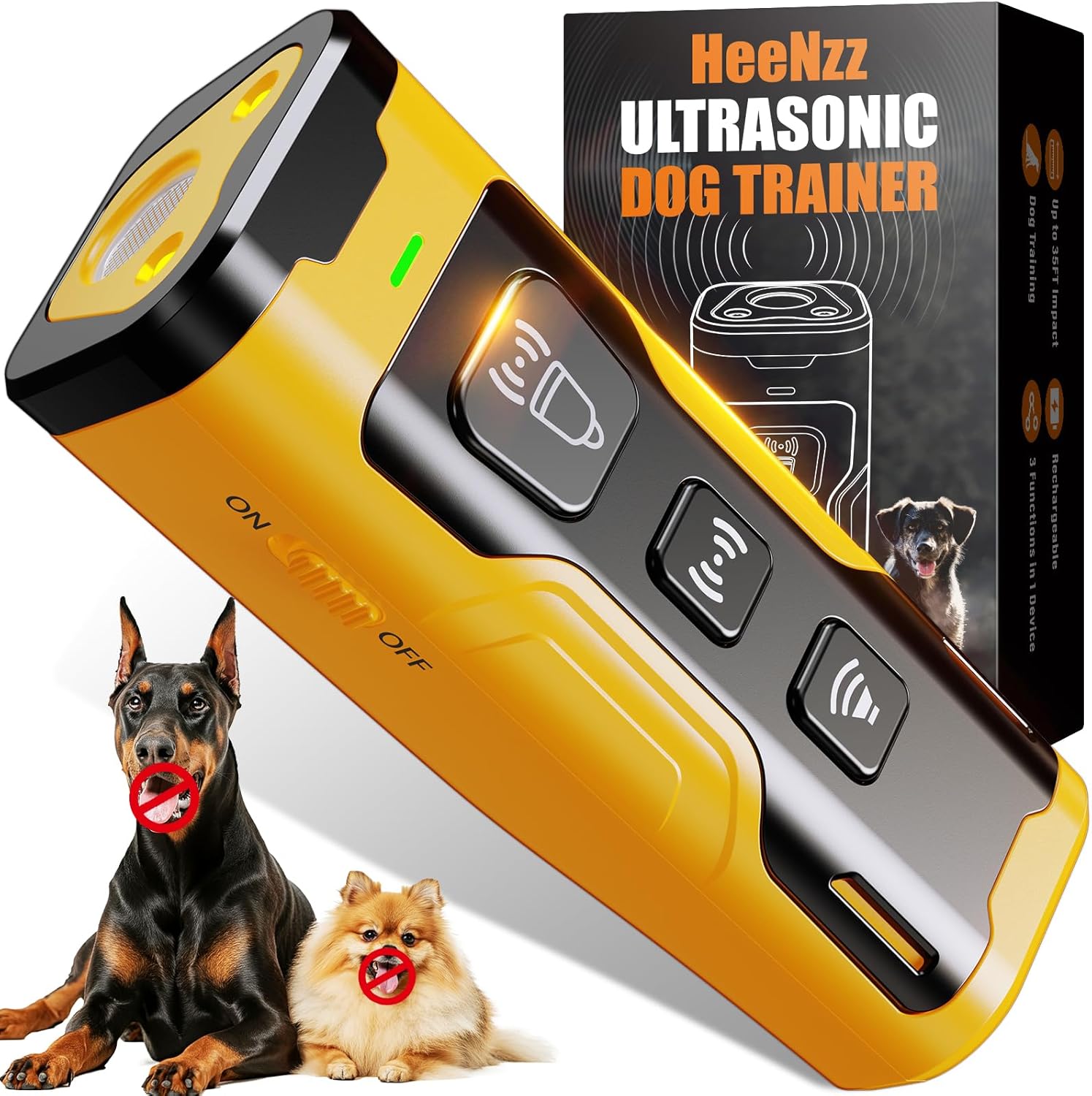 Dog Bark Deterrent Devices for Own or Neighbor'S Dog Ultrasonic Dog Training Device Safe & Effective Portable anti Barking Device for Dogs Indoor Outdoor Use Pink