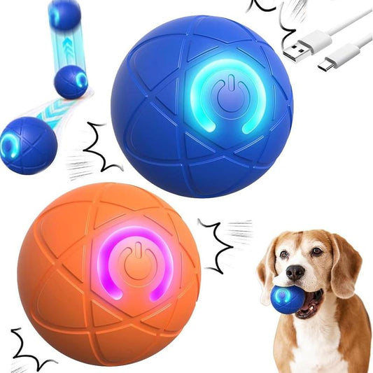 Shake Ball Toy for Dogs - Automatic Shaking Dog Ball Toy for Small, Medium, and Large Dogs (Orange)
