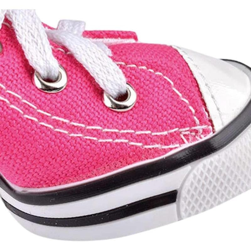 Pet Dog Shoes,Puppy Canvas Sport Shoes Sneaker Boots, Non Slip Causal Shoes Dog & Cat Paw Protective Cover for Outdoor Walking, Sports and Hot Pavement, 4Pcs
