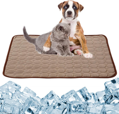 Dog Cooling Mat Large Cooling Pad Summer Pet Bed for Dogs Cats Kennel Pad Breathable Pet Self Cooling Blanket Dog Crate Sleep Mat Machine Washable