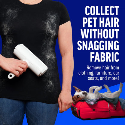 Pet Grooming Brush Easy to Clean Reusable Self-Cleaning Pet Hair Remover Lint Roller