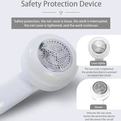 Clothes Fuzz Pellet Trimmer Machine Two Blades Electric Chargeable Fabric Shaver Removes for Clothes Spools Removal Lint Remover