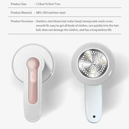Clothes Fuzz Pellet Trimmer Machine Two Blades Electric Chargeable Fabric Shaver Removes for Clothes Spools Removal Lint Remover