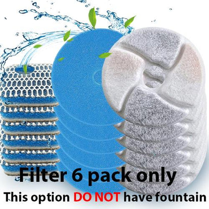 Cat Water Fountain, 2.2L/73Oz Automatic Dog Dispenser Water Bowl,Stainless Steel Pet Water Fountain for Cats Inside, 3 Filters&Ultra-Quiet Pump,Square