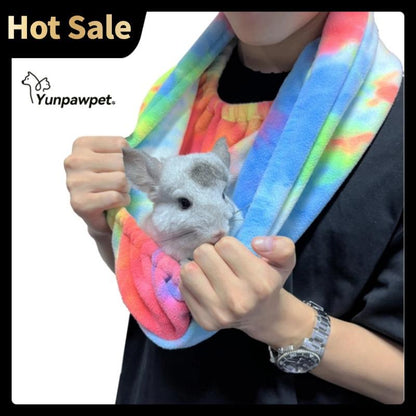 Yunpawpet Small Cat Sling Carrier Pet Bonding Scarf - Handsfree Pet Carrier Pouch for Newborn Kittens, Hedgehogs, Sugar Gliders, Squirrels, Ferrets, Parrots, Birds, Reptiles Etc.