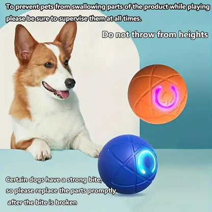 Interactive Gravity Bounce Dog Toy, Durable Chew Ball with Auto Tease, Rechargeable Lithium Polymer Battery, Dog Self-Entertainment Motorized Pet Toys, Dog Accessories, Dog Stuff